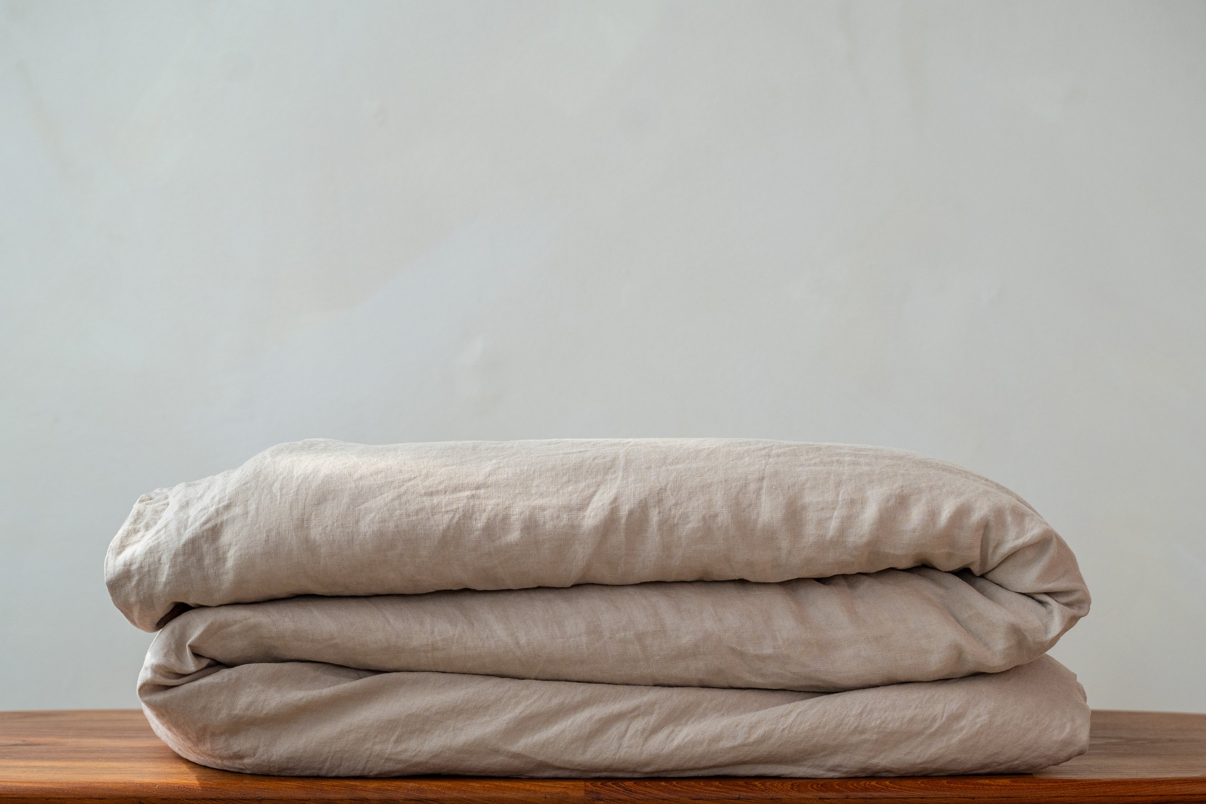 The Flax Linen Duvet Cover - Colour: Sand