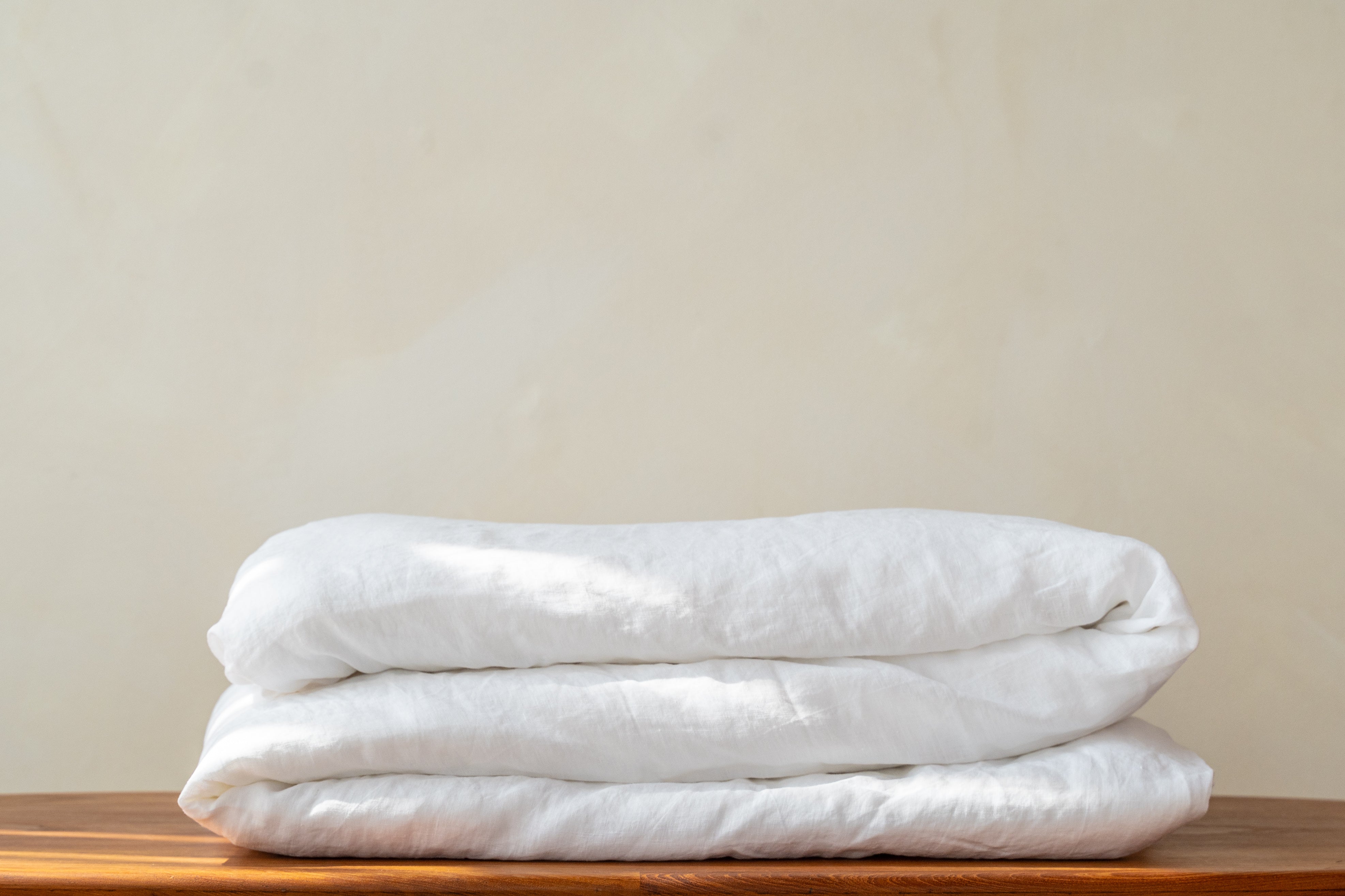 The Flax Linen Duvet Cover - Colour: White