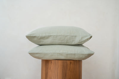 The Flax Linen Pillow Case - Colour: Sage