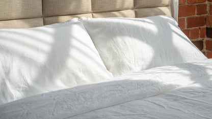 The Flax Linen Sheet Set - Colour: White