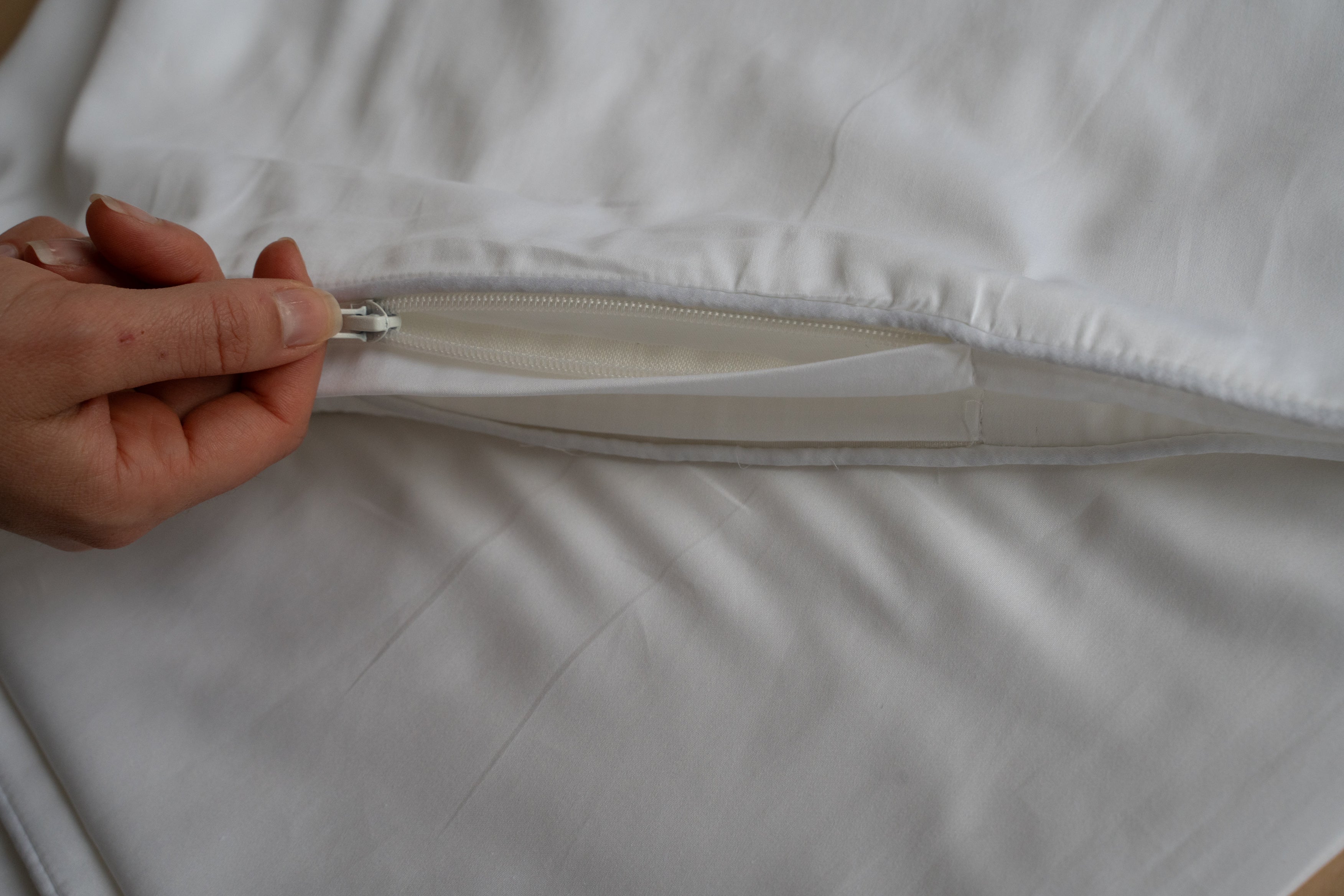 The Sateen Cotton Duvet Cover - White